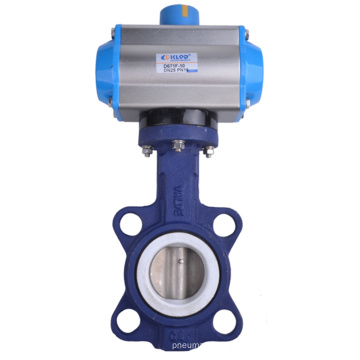 Série D671X en acier inoxydable NBR Disc de fer Pneumatique Valve de papillon